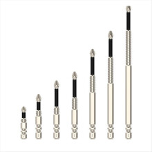 Verbessertes rutschfestes PH2-Schlagschrauber-Bit-Set mit magnetischem Kreuzschlitzschraubendreher-Werkzeug, 25–150 mm, rutschfeste Bits