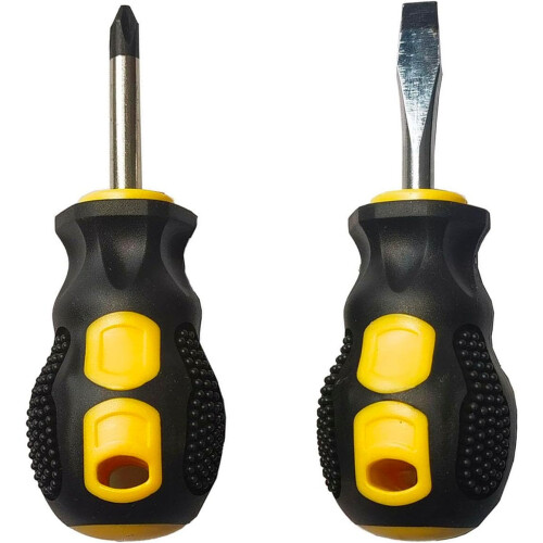 2PCS Pocket Screwdriver Set with Magnetic Tips, Mini Phillips and Flathead for DIY 1
