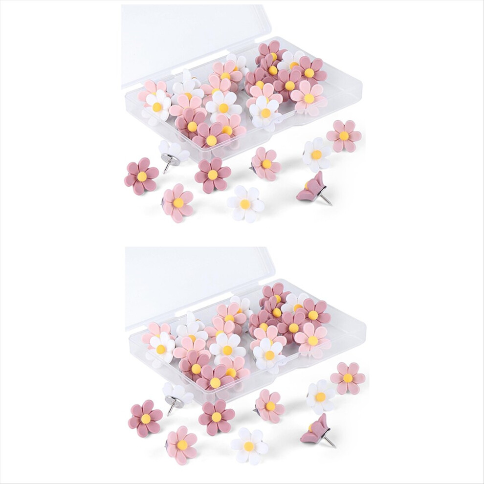Flower Push Pins Cork Notice Board Thumb Tacks Drawing Pins Chart Pins For Office Notice Board Bulletin Board 4852840206977