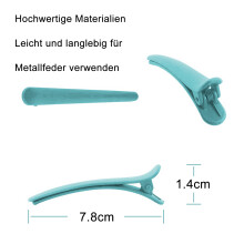 Färgglada plastspännen för hårsektionering, professionella frisörsalongtillbehör med Duck Billed-motiv, halkfria hårnålar för styling,