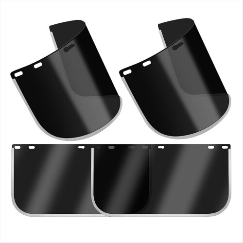 4 Pcs Replacement Lens, 15.47x7.87Inch for Full-Face Coverage Protective Safety Visor Replacement