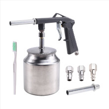 Strumento di sabbiatura da 750 ml, sabbiatrice portatile pneumatica da 1/4 di pollice per la rimozione della ruggine