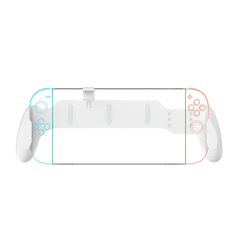 Ergonomic Grip For Nintendo Switch/Switch2/Oled, Palmfitting Controller Handle White 9426802890921