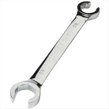 25-28MM Oil Pipe Flare Nut Wrench, Double End Wrench High Torque Mirror Hand Tool, Open Brake Wrench for Car Repair