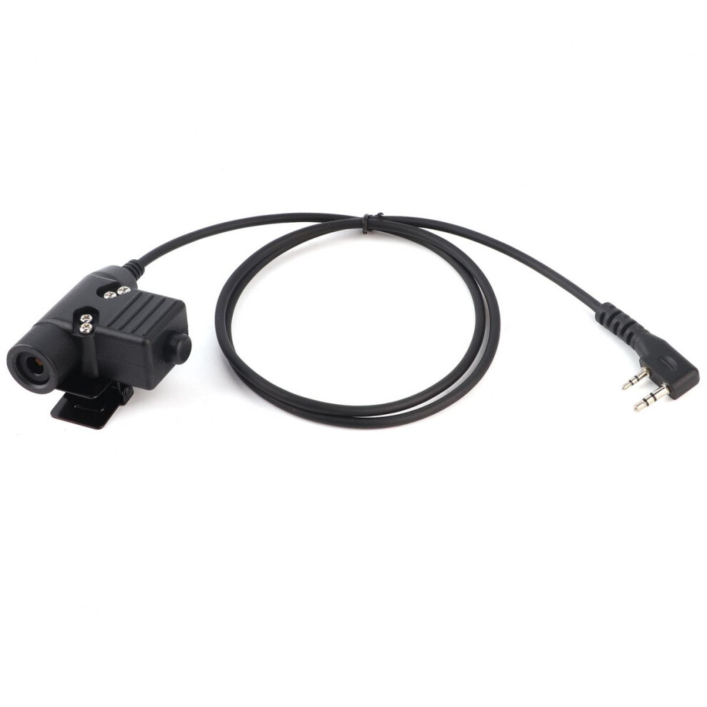 Tactical Push To Talk Adapter U94 Type Headset Military Standard Version For Kenwood Baofeng Radios Featuring Discrete Listening And Good Bite Force 9420858155997
