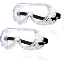 Lunettes de sécurité réglables pour un large champ de vision, revêtement antibuée pour une vision claire, monture souple et légère s'adaptant