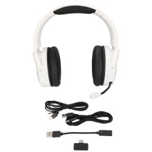 Ergonomisk Over-Ear Gaming Headset med lydstyrkebegrænsning, langvarige Bluetooth 5.1-hovedtelefoner med dobbelttilstand og støjreducerende