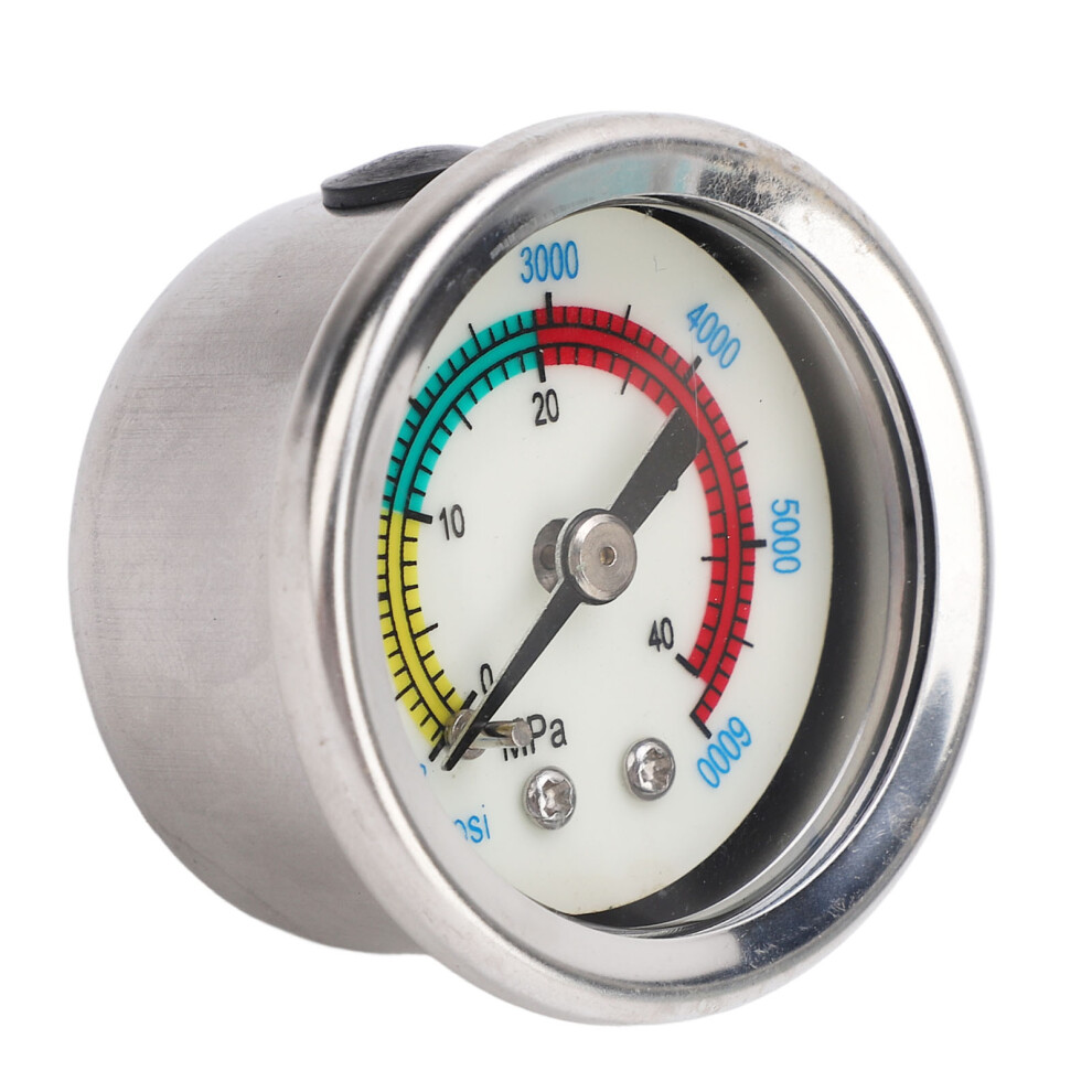 Liquid Filled Pressure Gauge, Corrosion Resistant Water Pressure Gauge With High Accuracy, Glycerine Filled Stainless Steel Case Gauge With Easy To Op 9088816648297