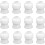 12 Pack Piping Bag Couplers for Quick Tip Switching, Durable Reusable Cake Decorating Set, White 1