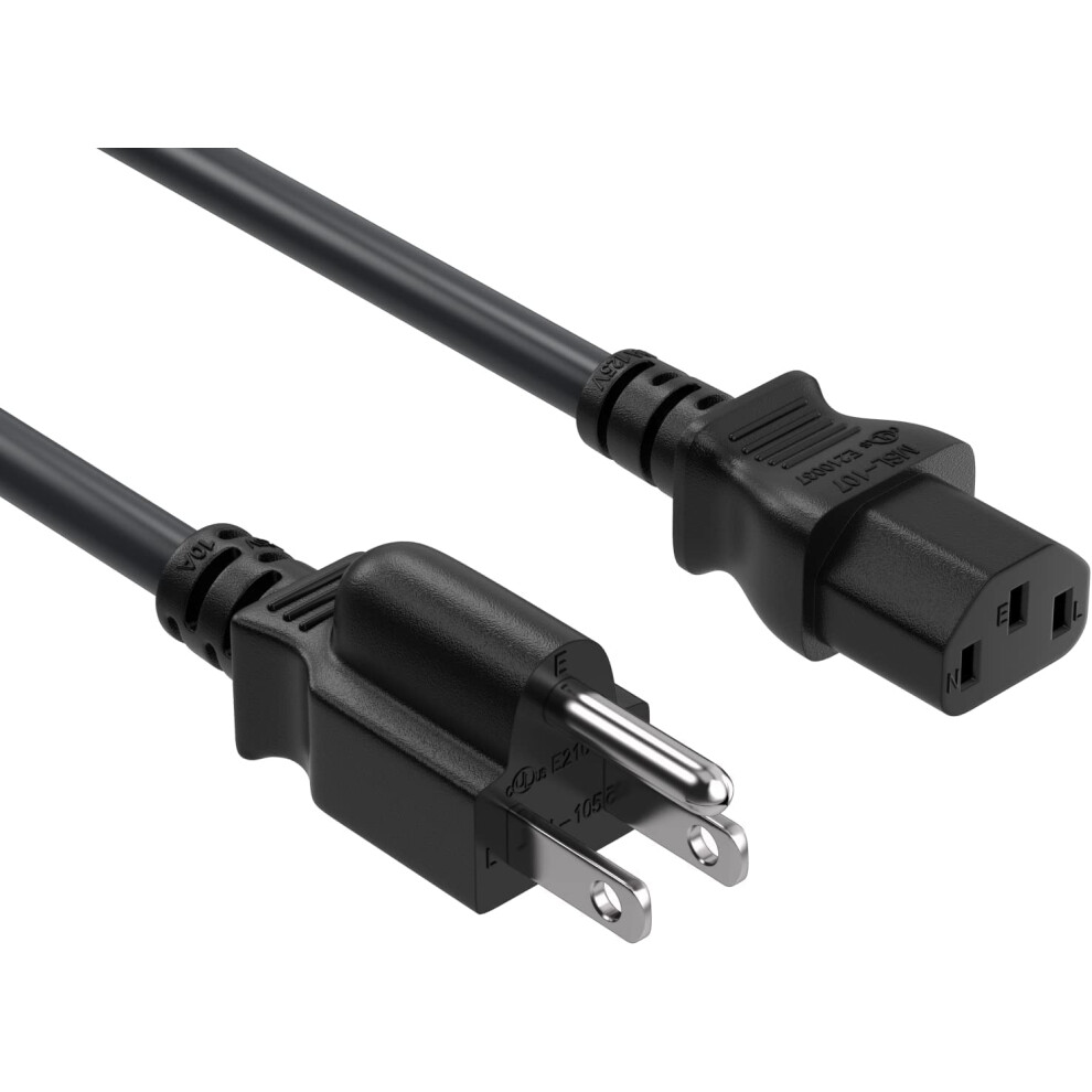 Power Cord 5Ft Ul Listed 3 Prong Replacement Cable Nema 515P To C13 For Amplifier Electronics 9001264059156