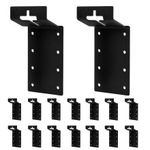 12 Pack T Post Mounting Brackets for Mailbox, 3 Inch Heavy Duty Steel, RustResistant Black