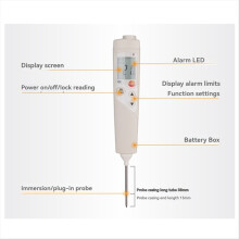 Opvouwbare sondethermometer Penetratie LCD digitale thermometer Voedselveiligheidsthermometer T103 (-30C-+220C)0560 0103