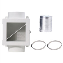 Kit di sfiato per asciugatrice interna con filtro per asciugatrice in metallo, filtro per asciugatrice elettrica