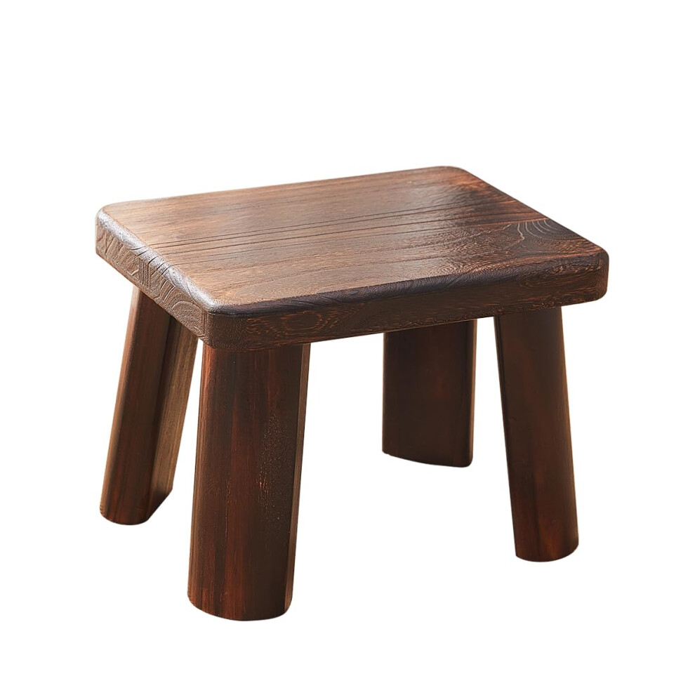 Wooden Step Stool 450 Lbs Capacity For Adults And Kids, Heavy Duty Foot Stool For Kitchen And Bathroom 9001264059217