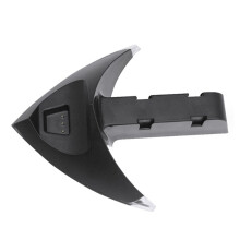 Supporto universale per caricabatterie controller Game Space Organizer per PS4, caricabatterie doppio per controller con indicatori LED di ricarica