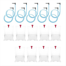 10 Sets Maple Syrup Tapping Kit Include 10 Maple Tree Taps Spiles 10 Pcs 35In Maple Syrup Tubes 10 Pcs 8L -Clear Bags