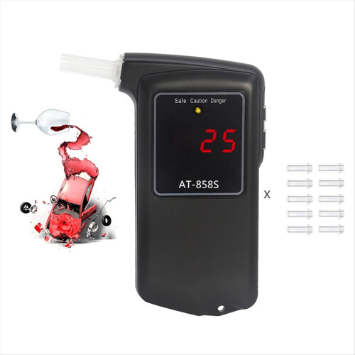 Éthylotest numérique portable avec 10 embouts buccaux. 2