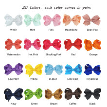 Haarschleifen für Babys und Mädchen mit handgefertigten Krokodilklemmen aus den USA – modische Haaraccessoires, glattes Ripsbandmaterial, perfekt