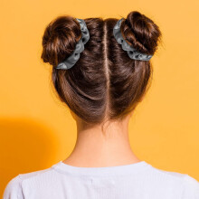 Glatte silkehårscrunchies, skånsomme mod håret med livlige farver, nemme at matche til hårbånd til kvinder (12)