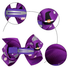 Tragbarer Haarschmuck für Babys, festliche Boutique-Schleifen mit robustem Metall-Krokodilclip, verspielte Schleifenclips aus Seidenstoff mit