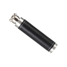 Stainless Steel Wine Flask with Elegant Leather Cover for Outdoor Travel Wine Storage Tube
