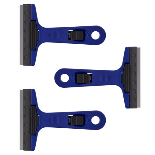 3Pcs Plastic Cleaning Scraper Set for Easy Adhesive Removal, Scratch Home and Office Use