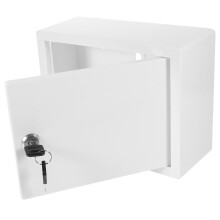 Lockable Wall Mounted Mailbox with Key Lock, Weatherproof Plastic for Home or Office Outdoor Use