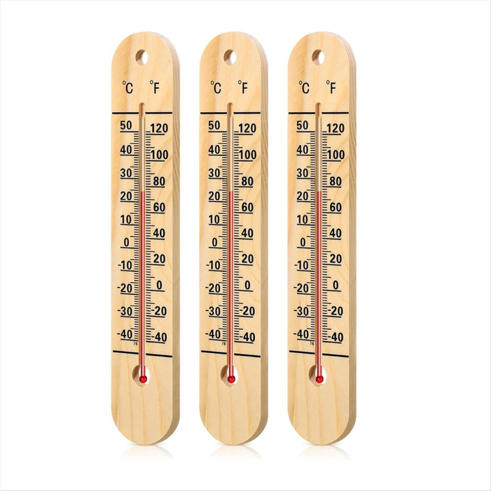 3 Pcs Wall Thermometer Indoor Large Outdoor Thermometers For Patio Double Scales Thermometer For Temperature Home Pool 4852840216518