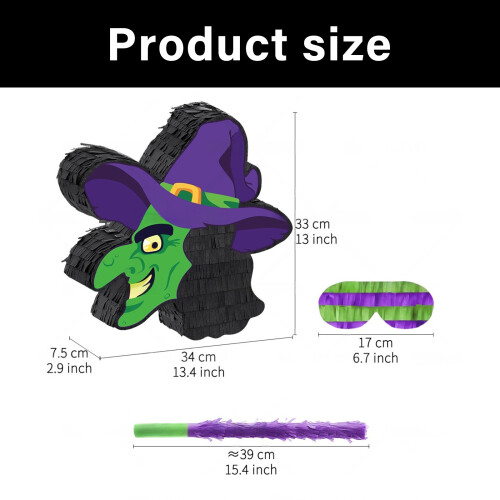 Halloween Witch Shape Piñatas For-   set 2