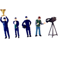 Miniature Diorama Figures 1/64 Scale Tiny People Model Decor