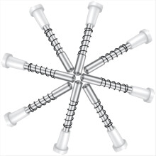 50pcs Window Screen Plunger Latches with Caps,5/32 X 1-1/2in,Aluminum Window Screen Plunger Pins,Secure Screens in Place