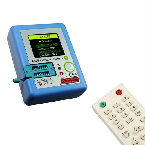 Transistor Tester Diode Triode Capaciteit Weerstand Meter 1.8inch Meter NPN PNP MOSFET Tester TFT Grafisch Display 1