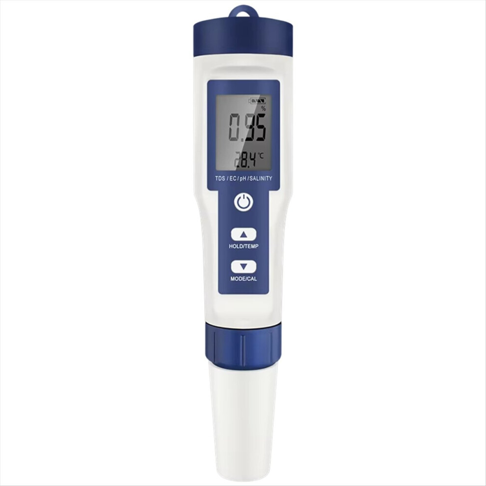 5 In 1 Digital Ph Tds Ec Meter Pen Salinity Temperature Tester Conductivity Filter Purity With Backlight For Water 4852840214828