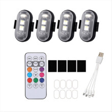 RGB Led Aircraft Strobe Lights Motorcycle Lights LED Flash Position Wireless Light Aircraft Airplane Warning Lights