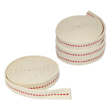 1/2 Inch Flat Cotton Oil Lamp Wick 4 Rolls for Kerosene Lanterns and Candle Burners, Bright Flame