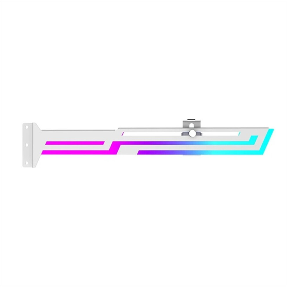 Argb 5V 3Pin Graphics Card Bracket Adjustable Height Argb Aura Sync Computer Graphics Card Vga Bracket White 4852840234352