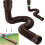 Rain Gutter Downspout Extension with Adjustable Length and Splash Guard for Home Drainage Brown 1