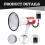 Ηχείο Bullhorn με σειρήνα, μεγάφωνο υψηλής ισχύος 50W με αποσπώμενο μικρόφωνο, φορητό 4