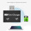 Μόνο φόρτιση USB2.0Hub Plug and Play Προστασία από υπερβολικό ρεύμα Φορητές διπλές θύρες USB 7