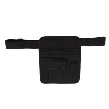 Kellner-Hüfttasche, Restaurantzubehör, Tasche mit verstellbarem Gürtel, praktische Geldtasche, Servierschürze für Kellner/Kellnerinnen, Schwarz