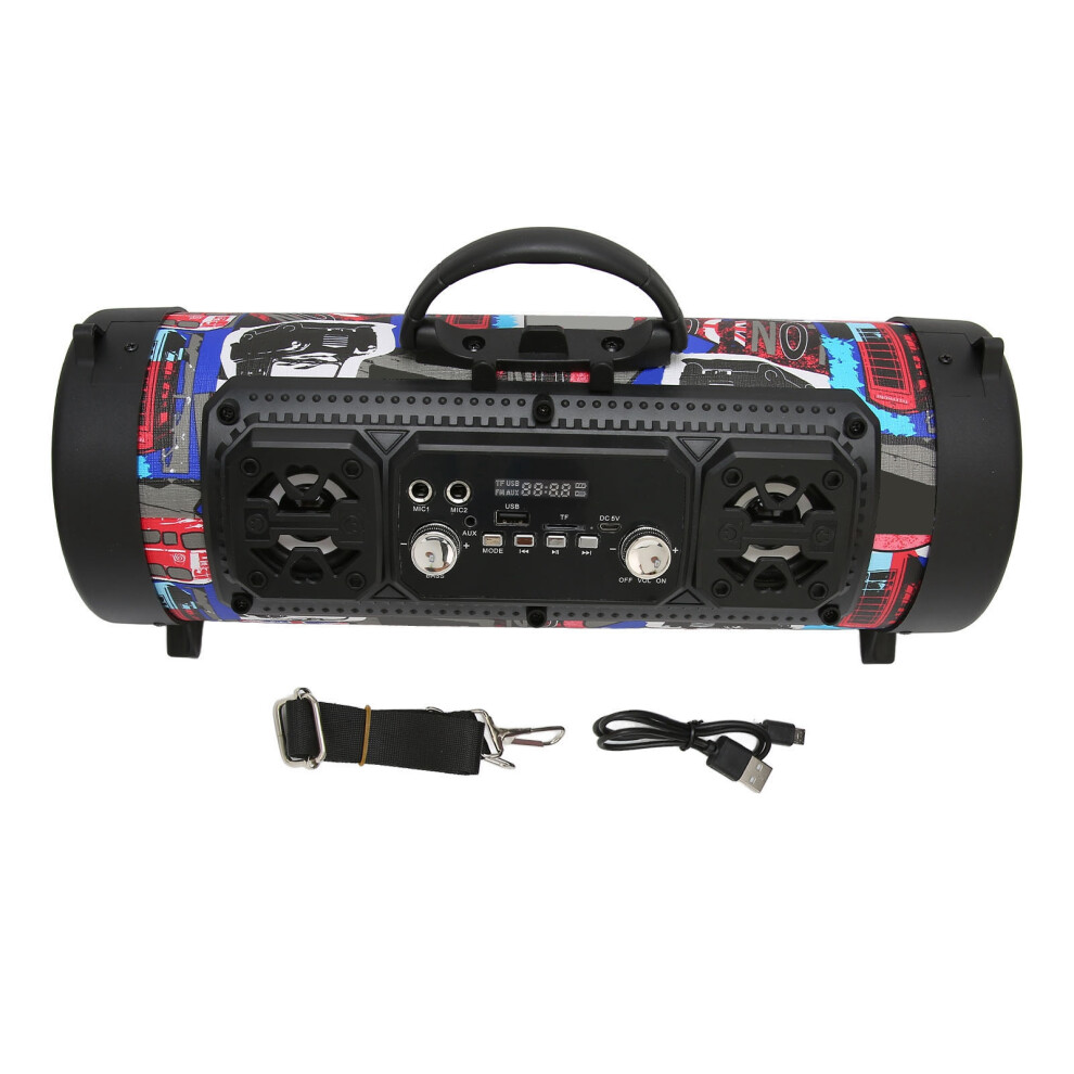 Bluetooth Speaker With Stereo Sound,Wireless Connection For Indoor Outdoor Play,Powerful Bass And Rgb Lights,Fm Radio Function With Eq Sound Effects 9420858976998