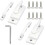 2 Pcs Durable Window Sash Locks for Up and Down Windows, RustResistant Latch Replacement 1