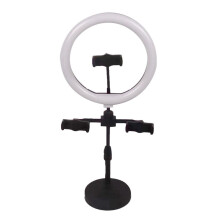 LED Ring Light with 360 Rotation and Adjustable Height for Live Streaming and Photography