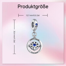 Perlenanhänger aus 925er Sterlingsilber, eleganter Hängeanhänger mit 5A Zirkonia, nickelfreies, hypoallergenes Design für empfindliche Haut,