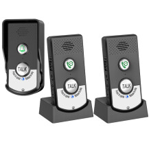 Wireless Doorbell Intercom System, 3280ft Long Range TwoWay Voice, Waterproof, Rechargeable, 3 Pack