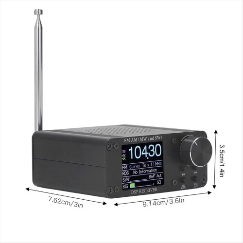 ATS80 Portable Shortwave Radio FM AM Frequency Receiver 5W External ...