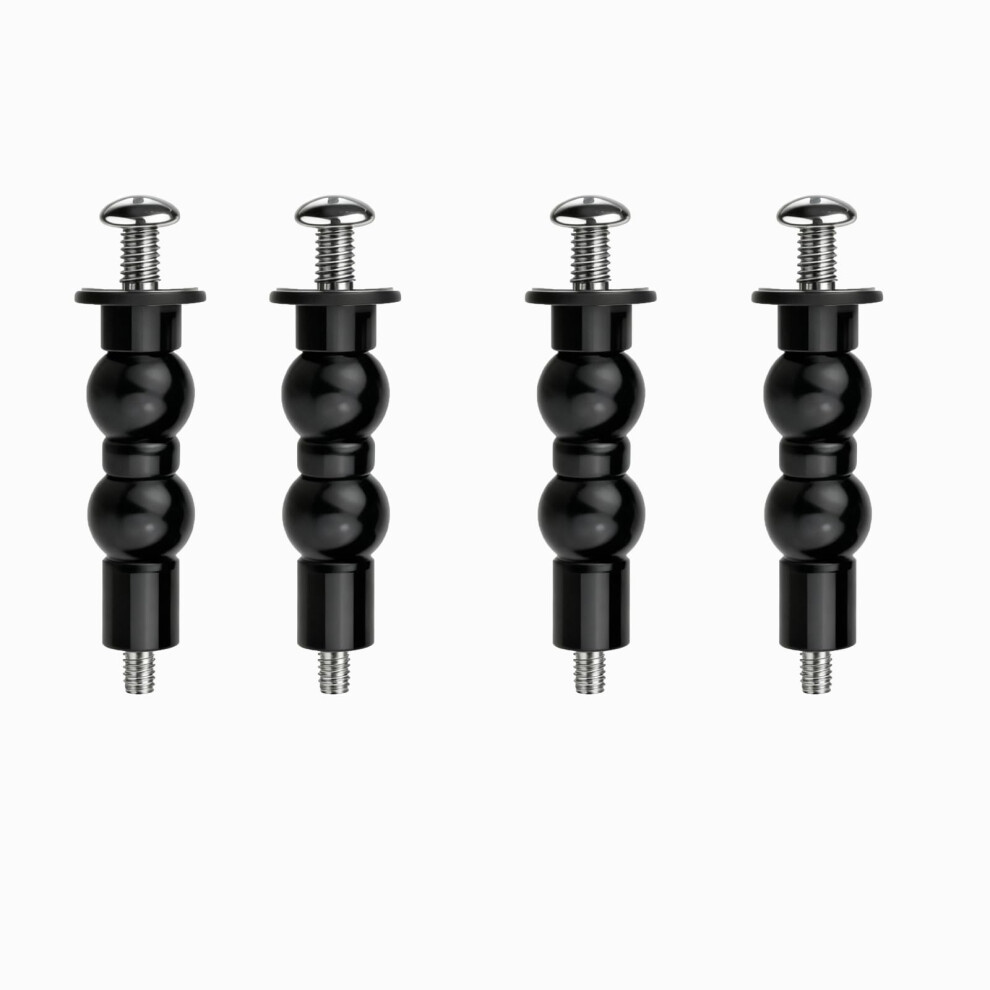 4Pcs Universal Toilet Seat Bolts And Screws Replacement Kit, Mount Hinges With Rubber Expansion 9426802892468