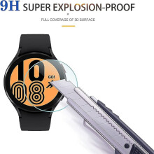 Protetor de tela auto-regenerativo Samsung Galaxy Watch4Companion, protetores de vidro temperado para smartwatch de 44 mm, ultra transparente e com
