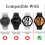Samsung Galaxy Watch4Companion, Αυτοεπιδιορθούμενο προστατευτικό οθόνης, Προστατευτικά από 4