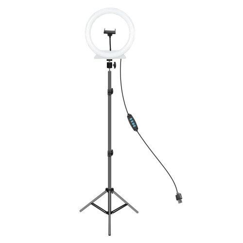 LED Floor Lamp with Adjustable Light and Color, 360 Rotation, Foldable Soft Light Design for Studio